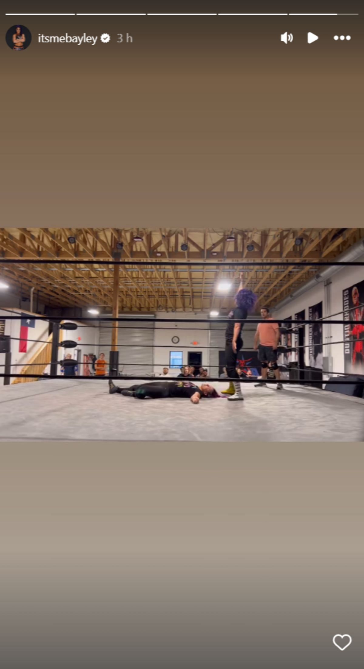 Bayley trains ahead of her return (Photo credits: WWE Superstar's Instagram story)